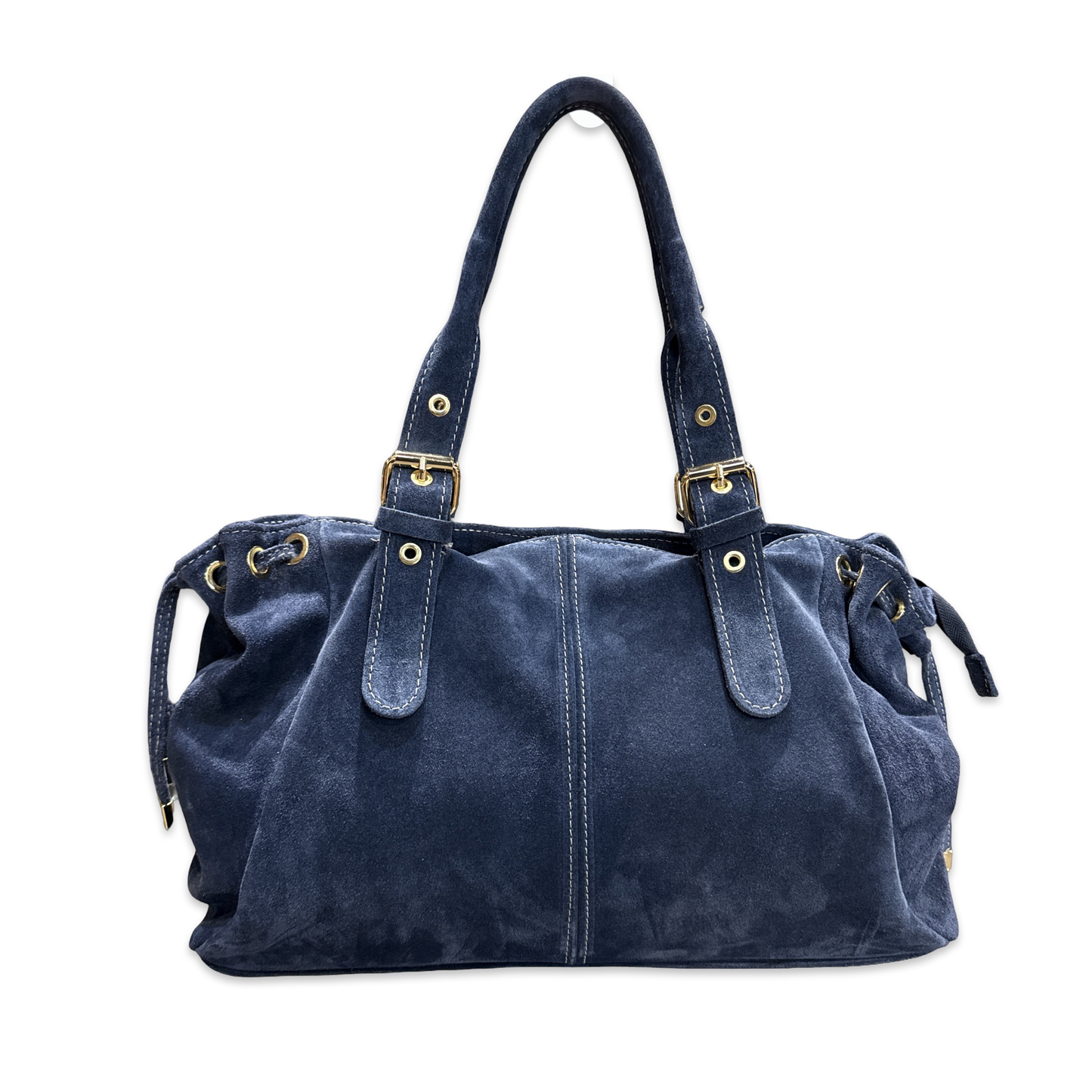 SAC CUIR SUEDE "LACET" LARGE