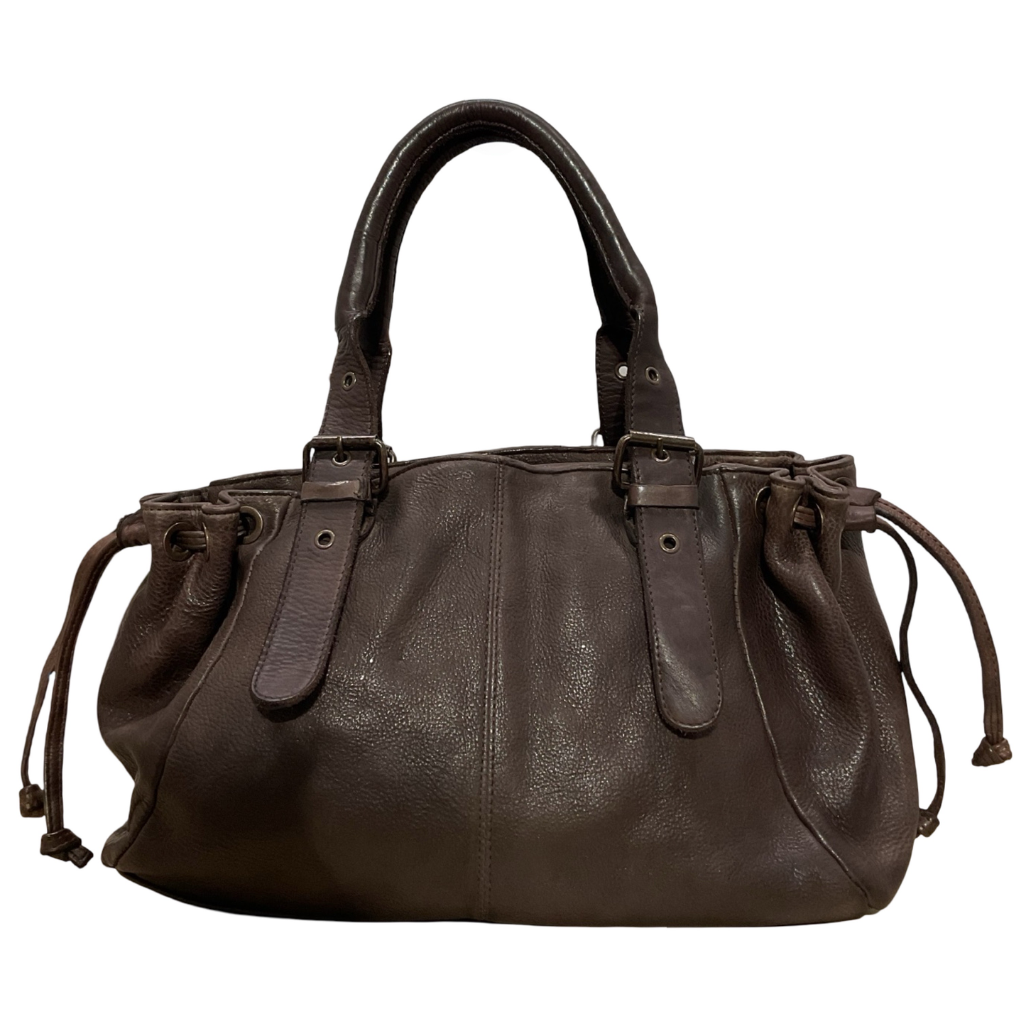 Sac Lacet Cuir Souple Washed SMALL