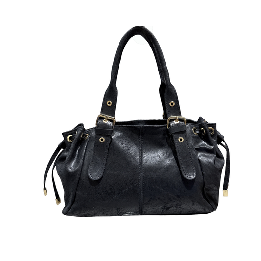 SAC CUIR BROSSE "LACET" SMALL