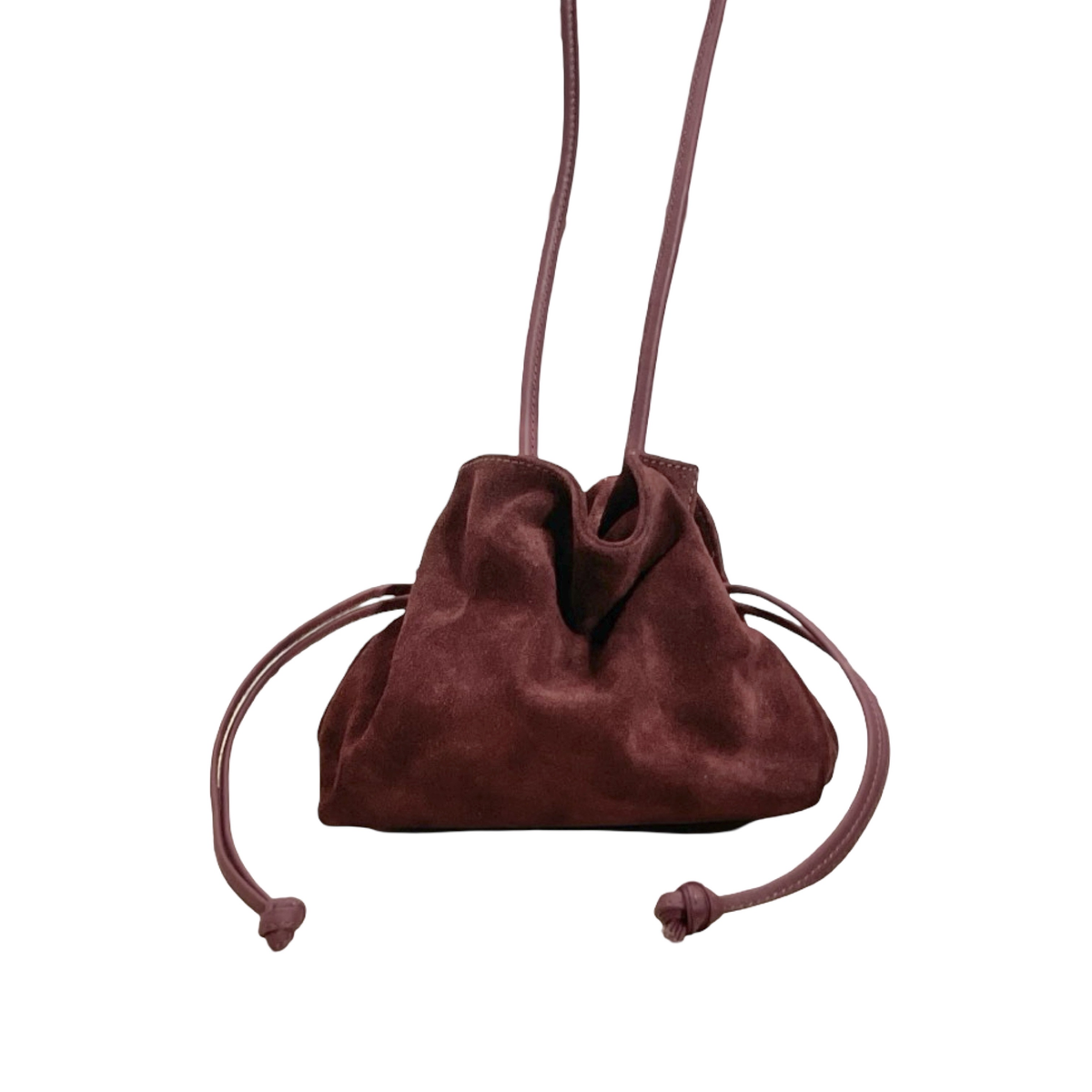 Sac Plissé en Cuir Suède Doona S