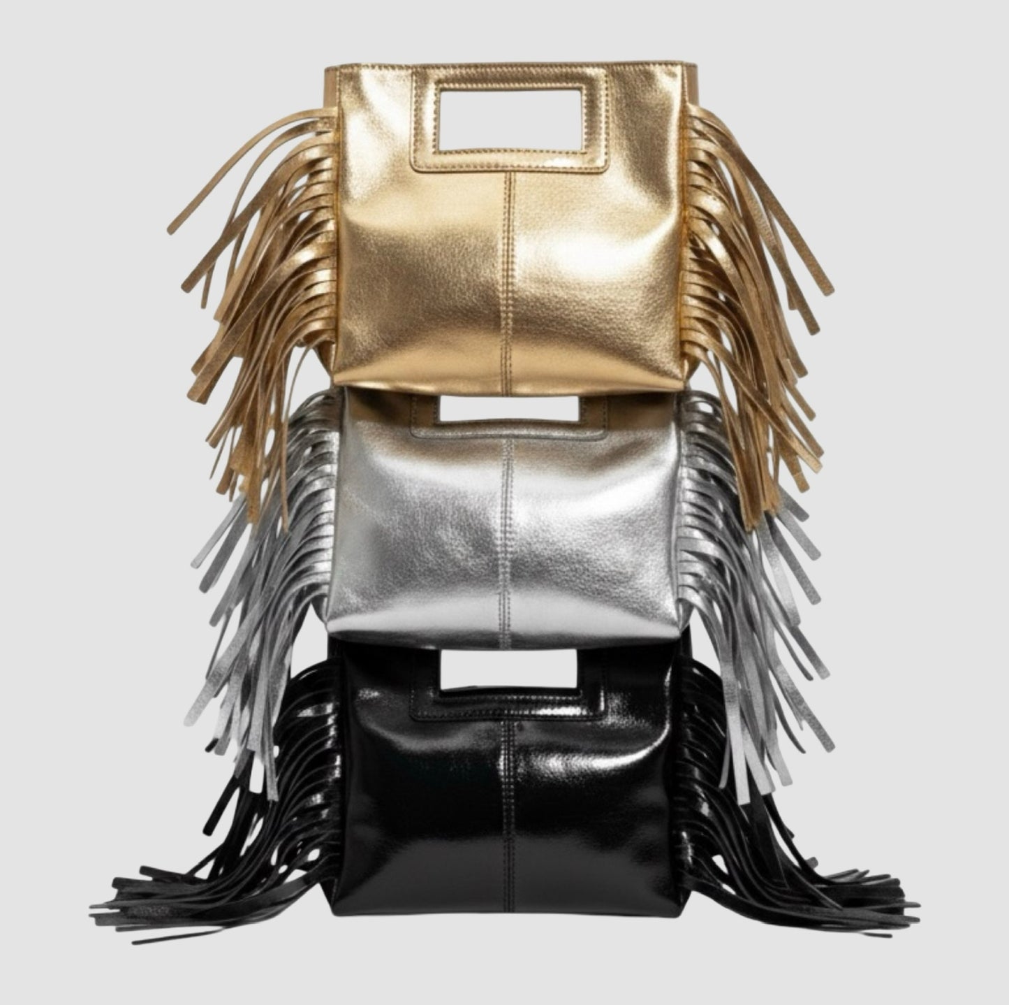 Sac Maje M Sac en cuir irisé métallisé grainé suède cuir grainé cuir suède cuir irisé cuir métallique MAJE imitation Maje sac M Maje maroquinerie louisa lee