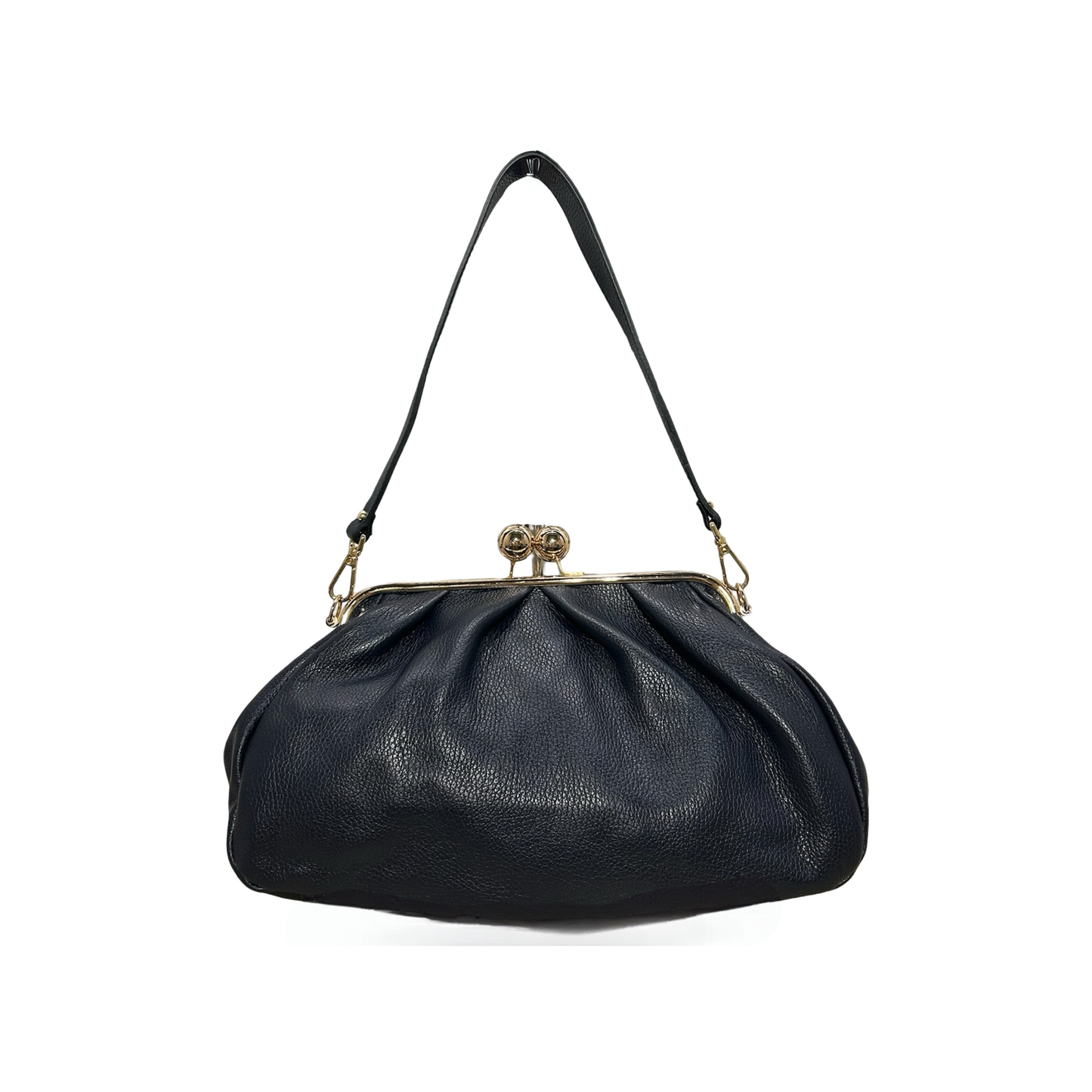 Sac bourse en cuir fermoir clic-clac Meloro M