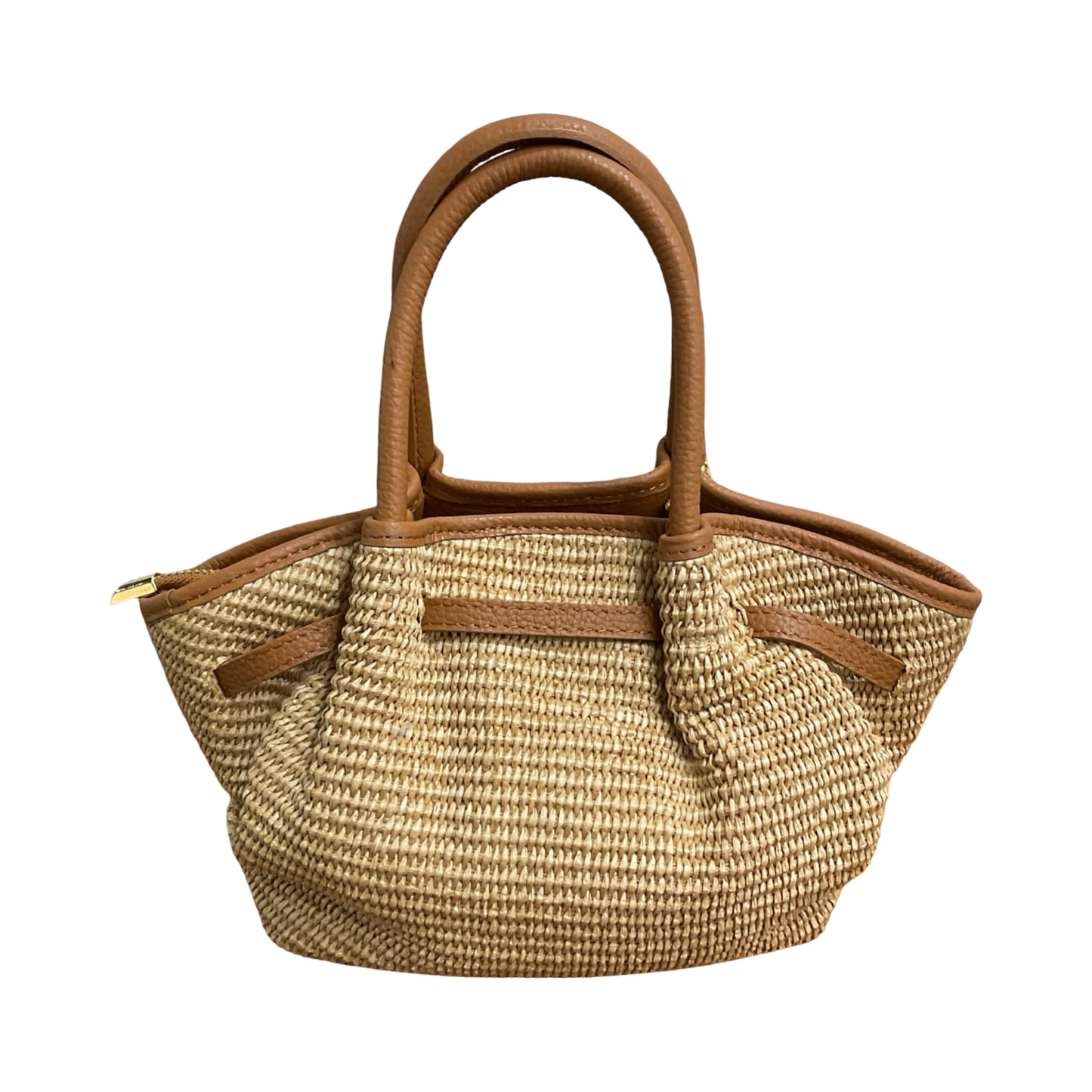Sac Cuir Raphia Weim Mini