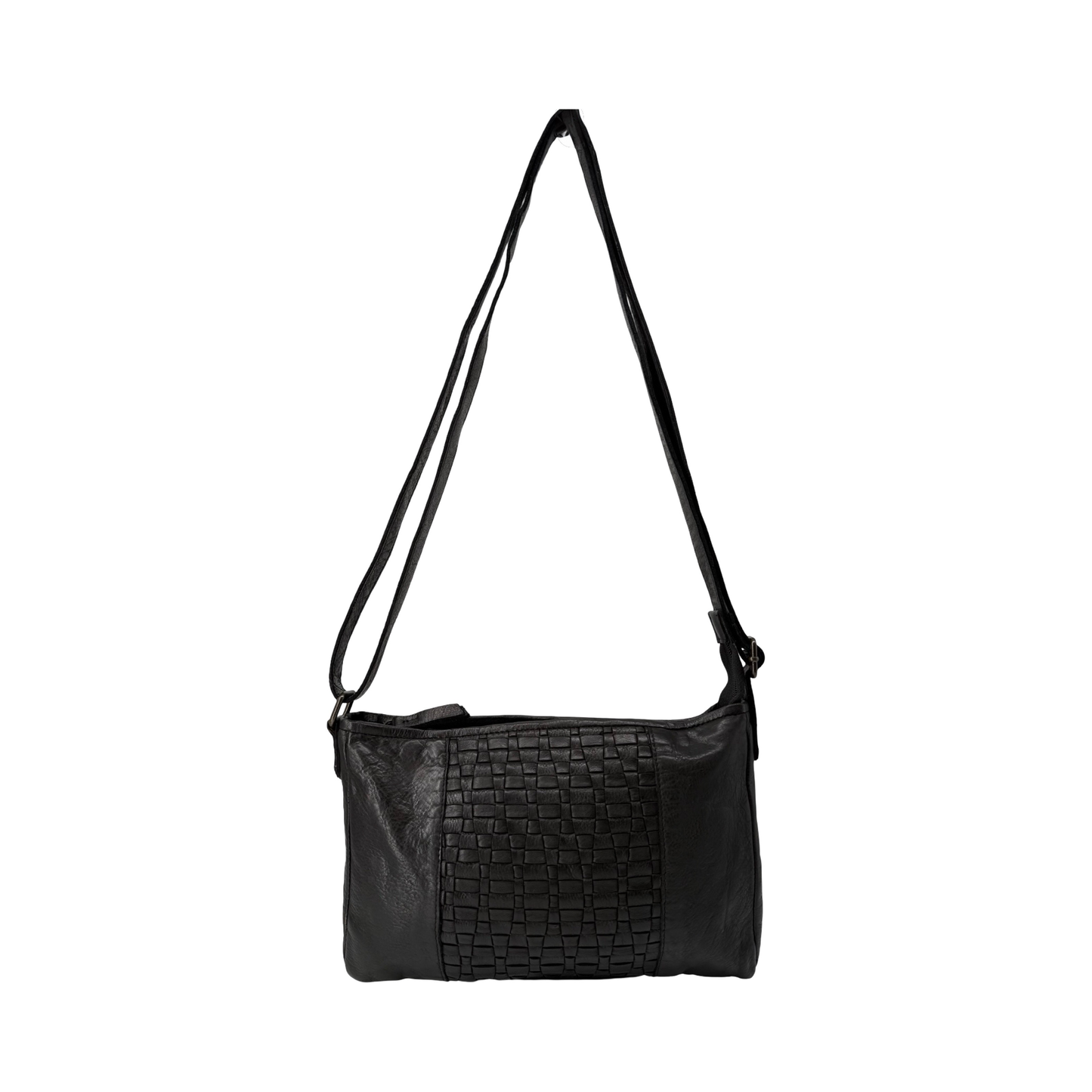 SAC BANDOULIERE CUIR TRESSE DETALINE