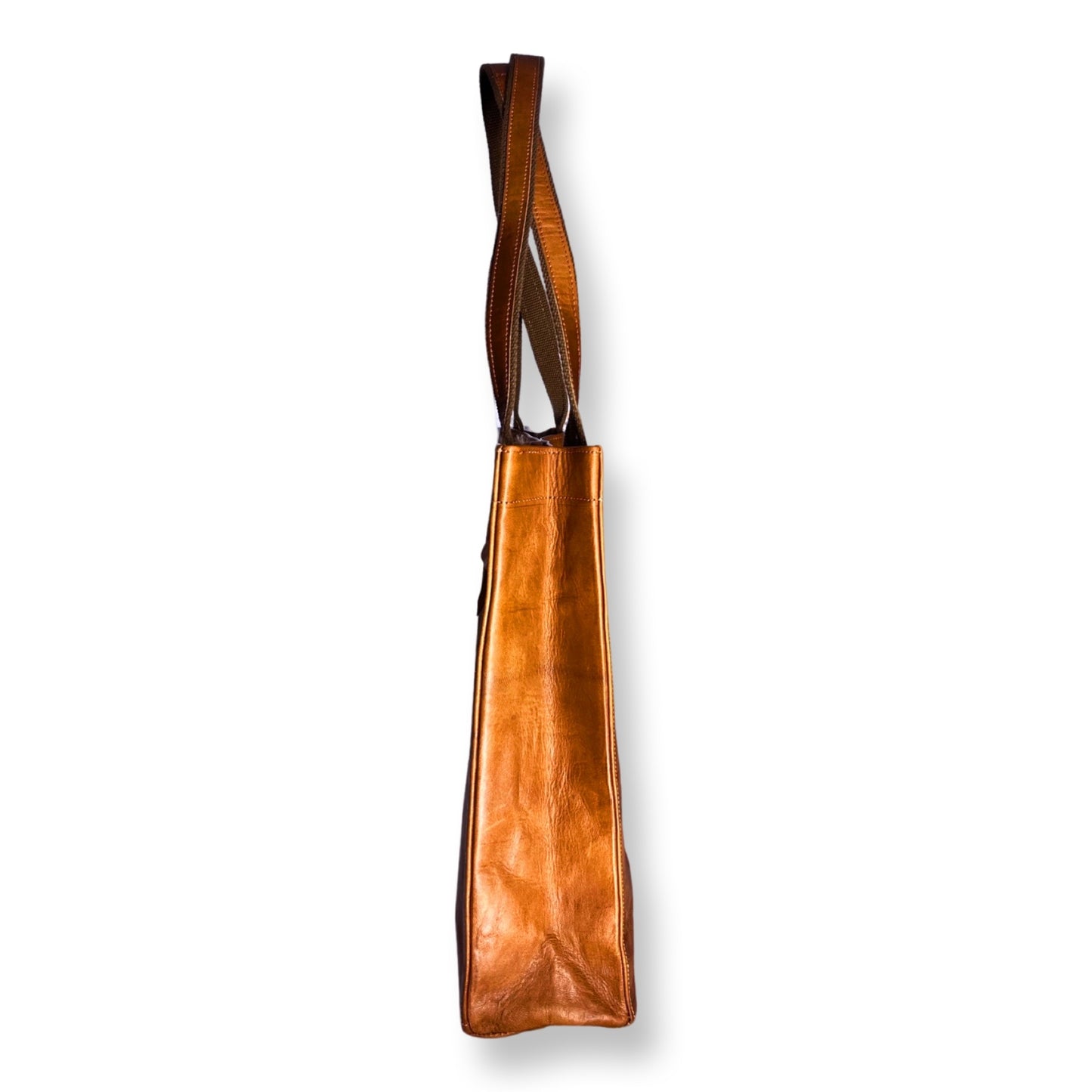 KRISHNA genuine goat leather shopping bag
