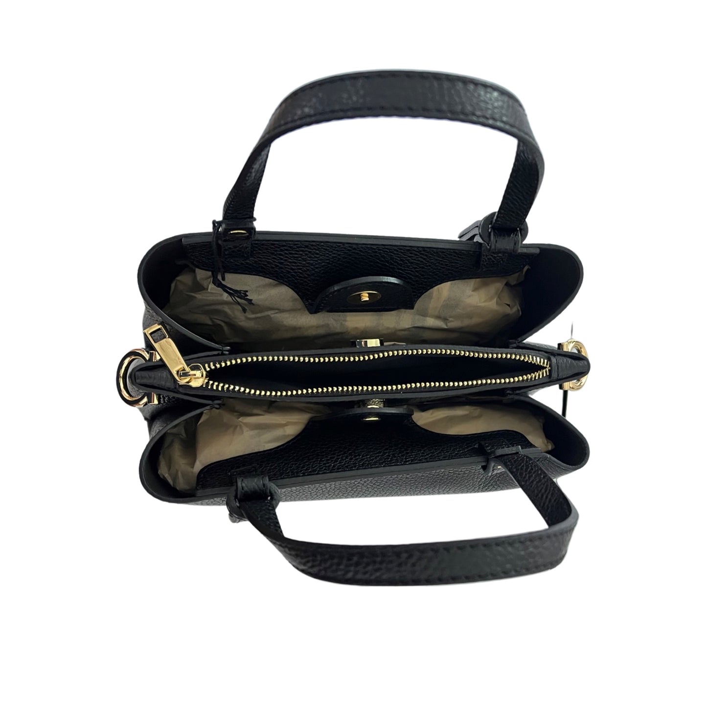 SCHWARZE HANDTASCHE AUS CHIARA-SAMENLEDER