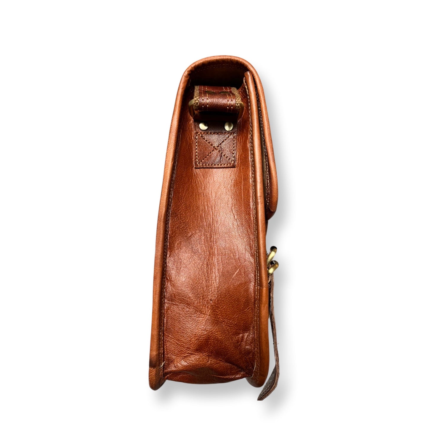 Cartable en cuir 38 cm effet Vintage - Louisa Lee