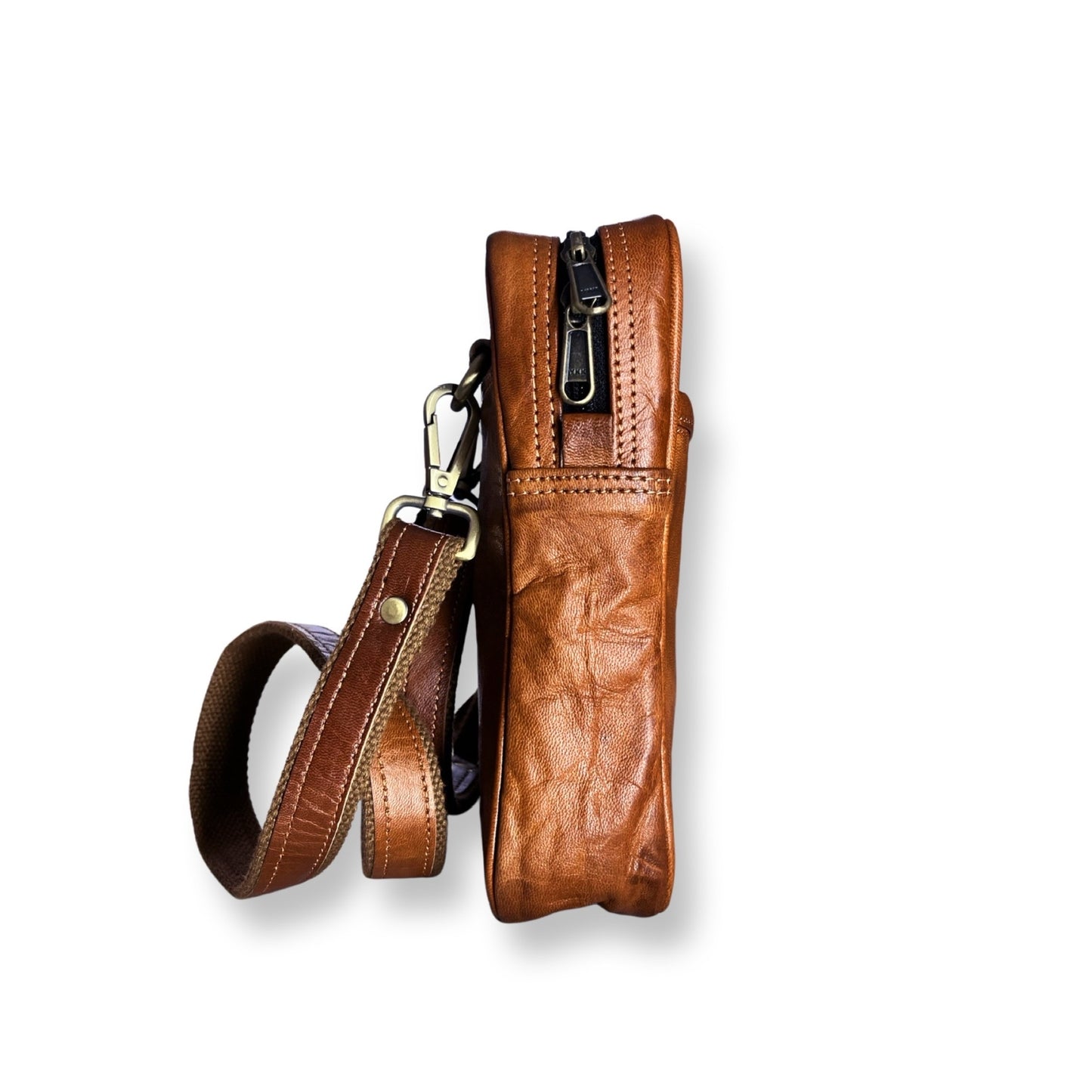 RIYA genuine goatskin leather satchel