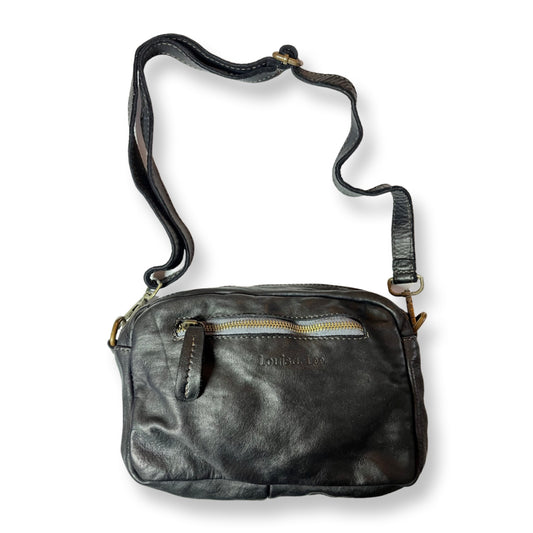 Sac en cuir Sixties 24 cm Noir - Louisa Lee