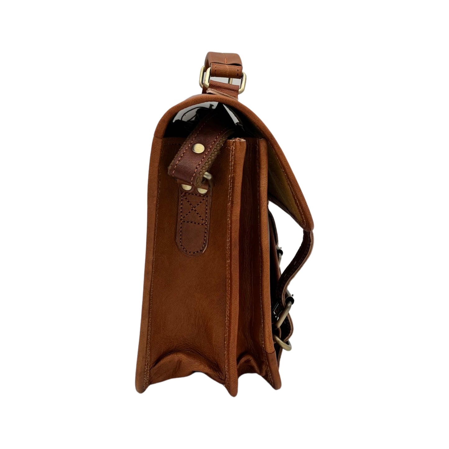 Cartable en cuir de chèvre véritable 26 cm MAHI