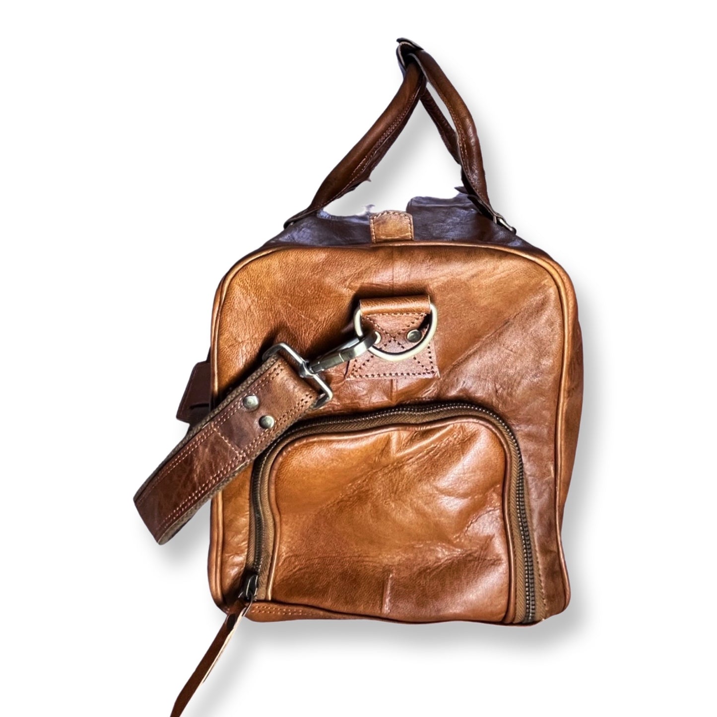 Reisetasche 60 cm aus echtem Ziegenleder KALINDA