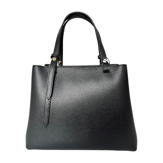 SCHWARZE HANDTASCHE AUS CHIARA-SAMENLEDER
