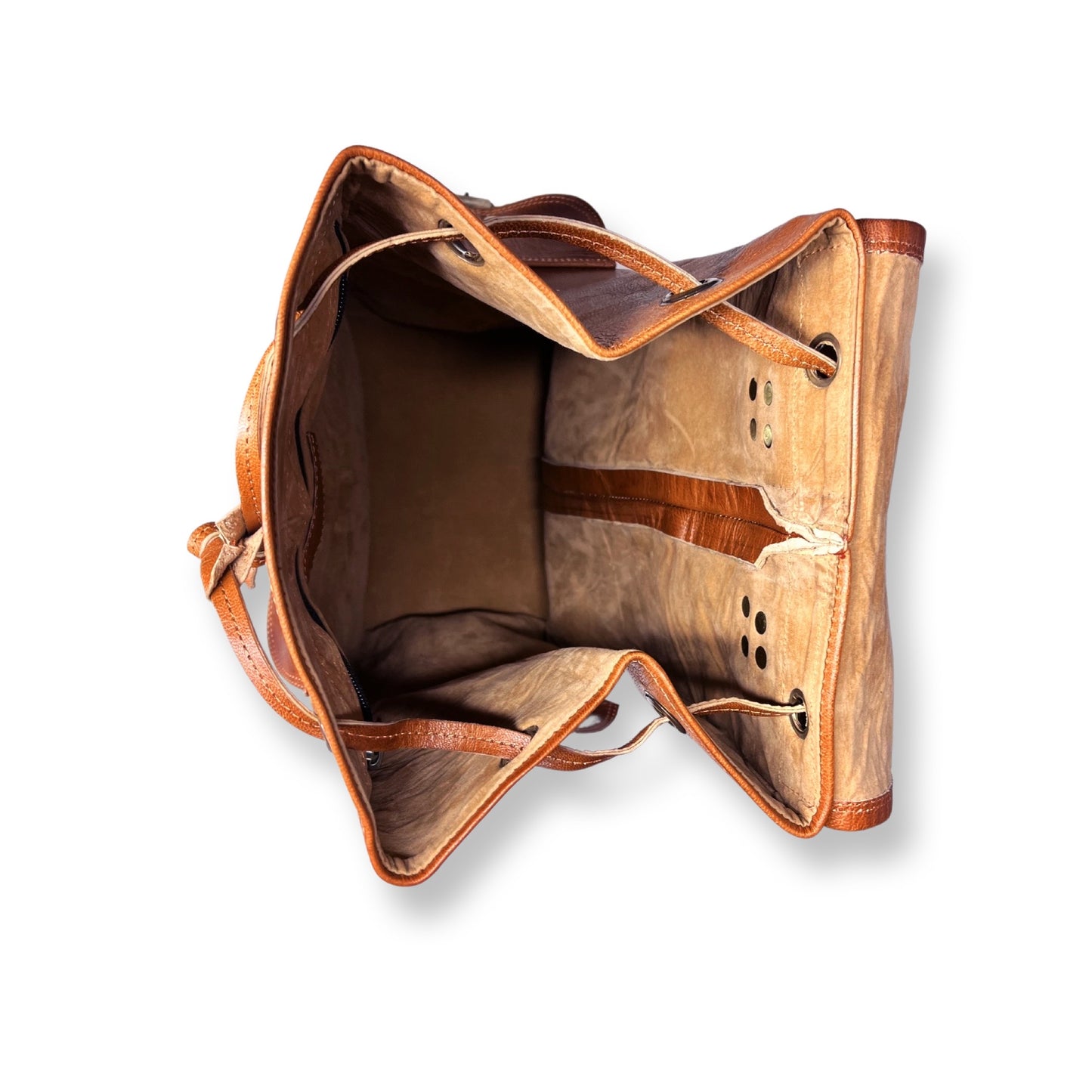 Jean Genuine Goat Leather Vintage Style Backpack