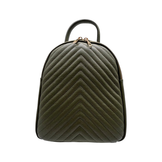 VALERIE-SAMENLEDER-RUCKSACK TANDENSGRÜN
