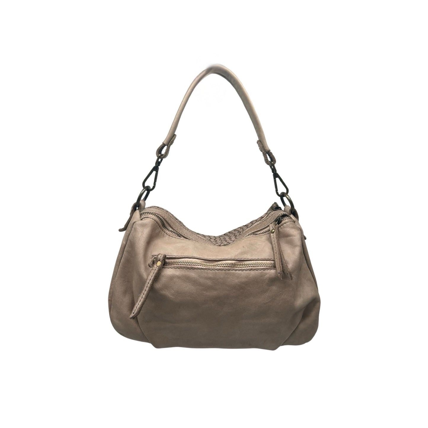 SAC EPAULE CUIR WASHED VINTAGE TERESA