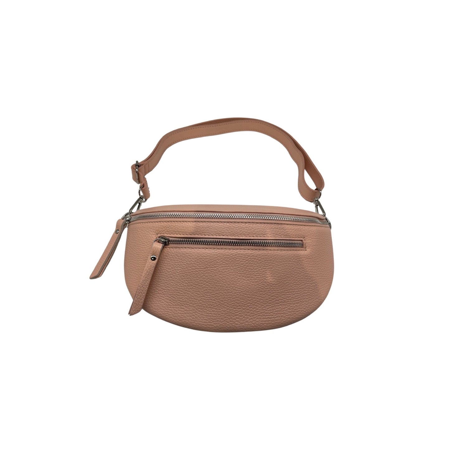 SAC BANANE 2 FERMETURE CUIR GRAINE 30CM