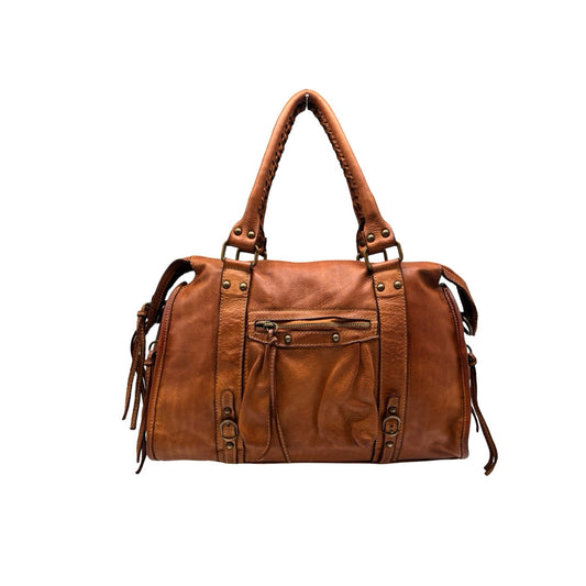 SAC CUIR VINTAGE CAPUCINE LARGE