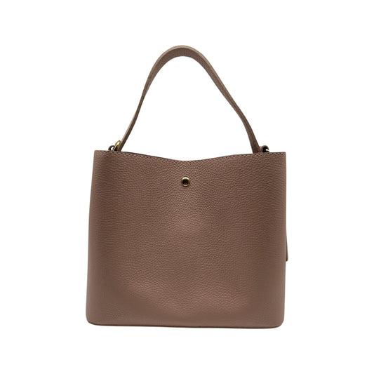 SAC SEAU CUIR GRAINE ELOISE G NUDE