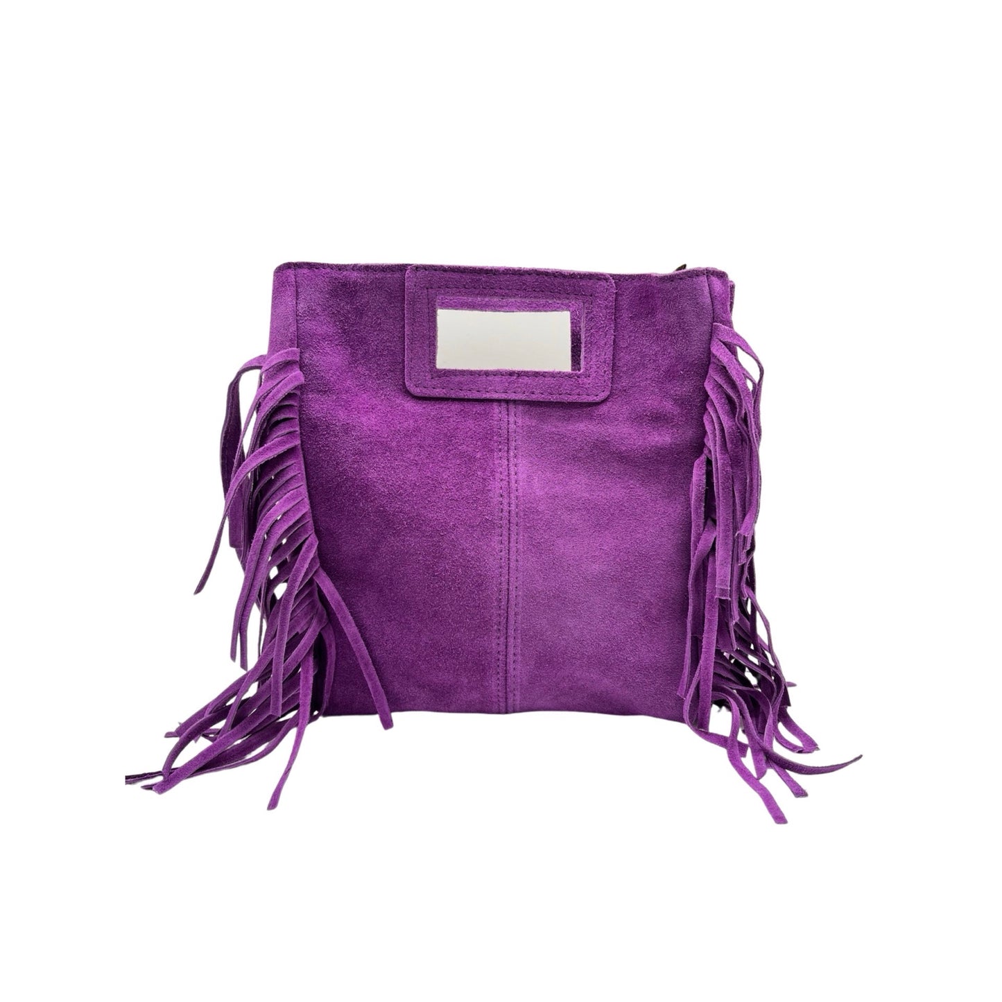 SAC A MAIN CUIR DAIM MARION VIOLET