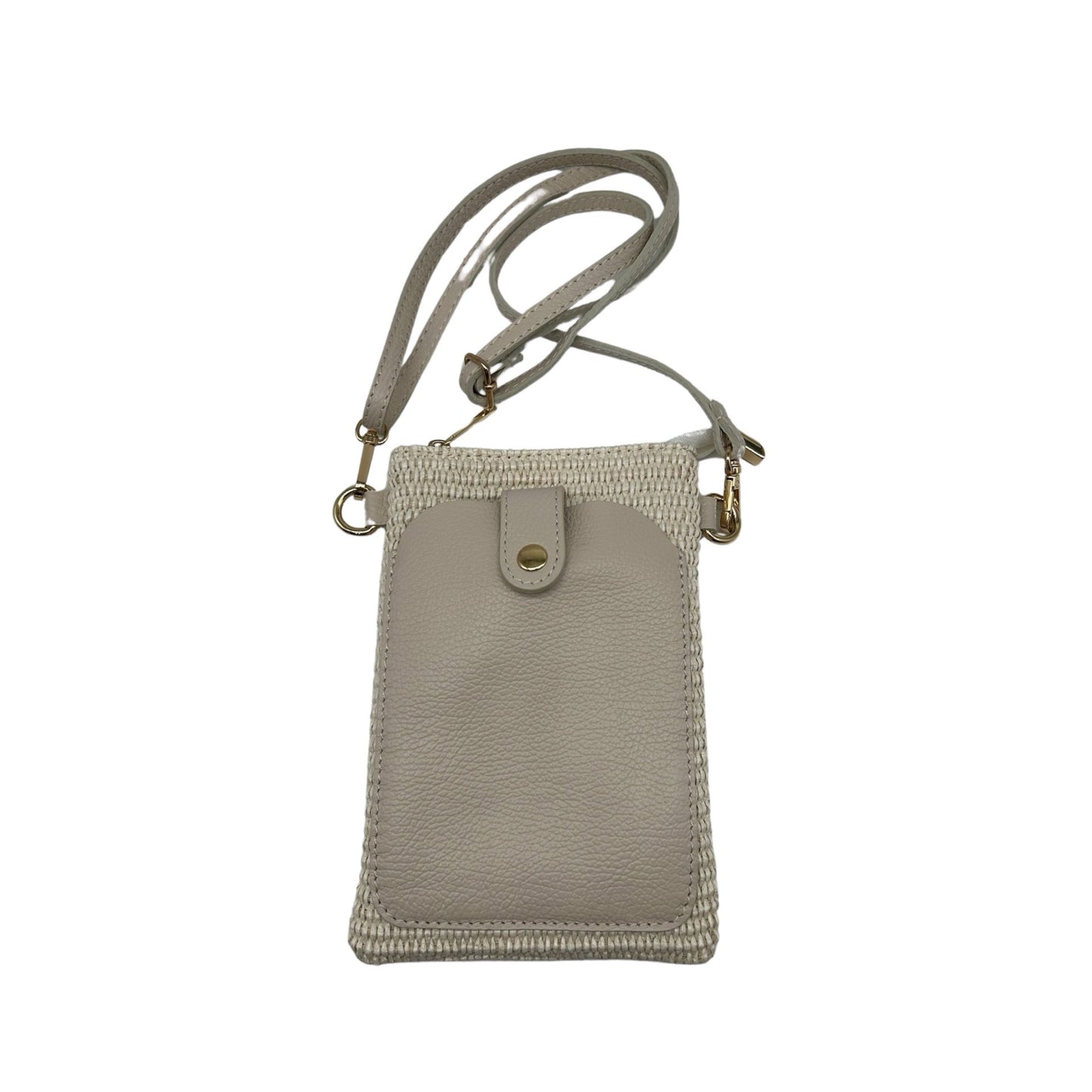 SAC TELEPHONE CUIR GRAINE ALINA TRESSE