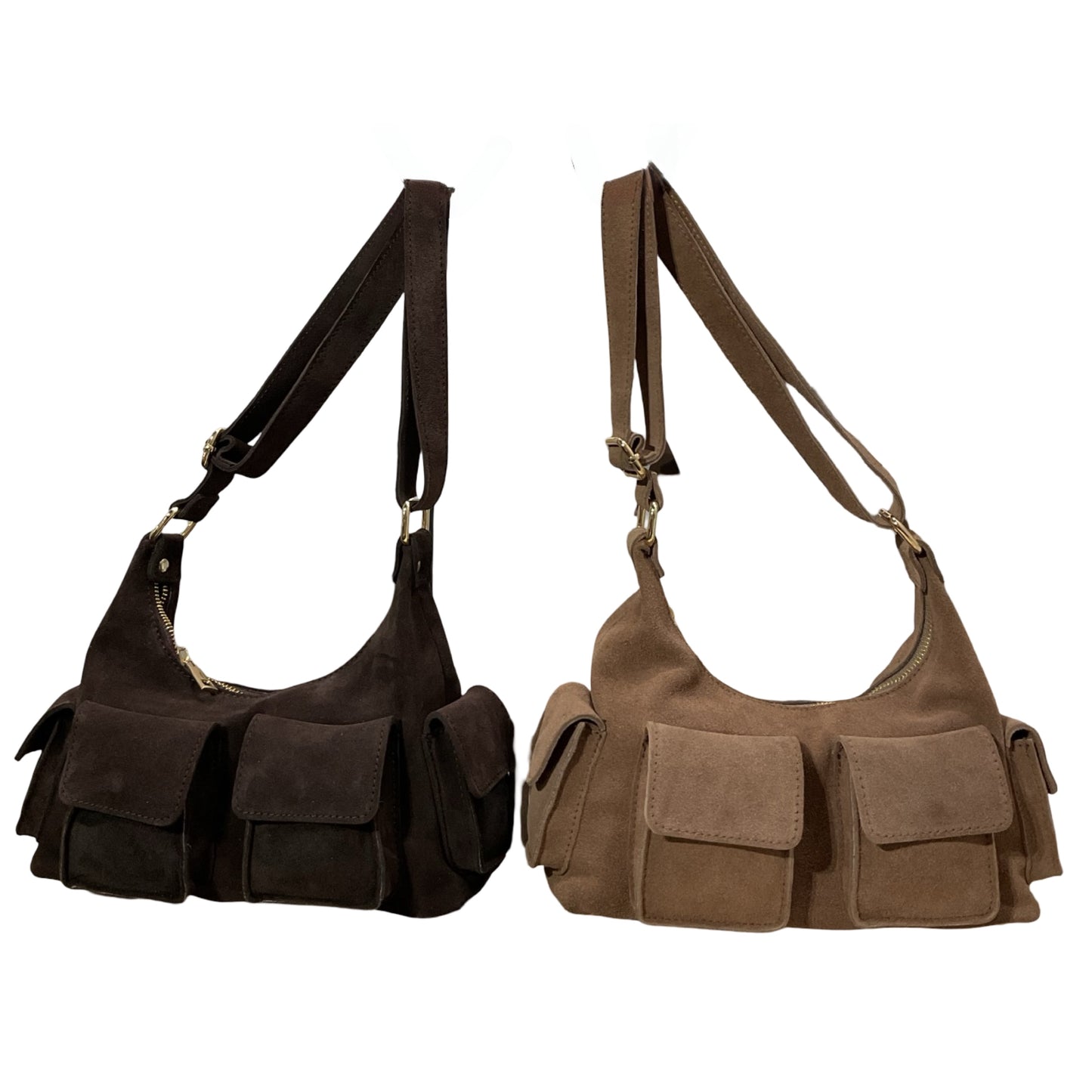 Sac Cuir Suède Multipoche Dollar