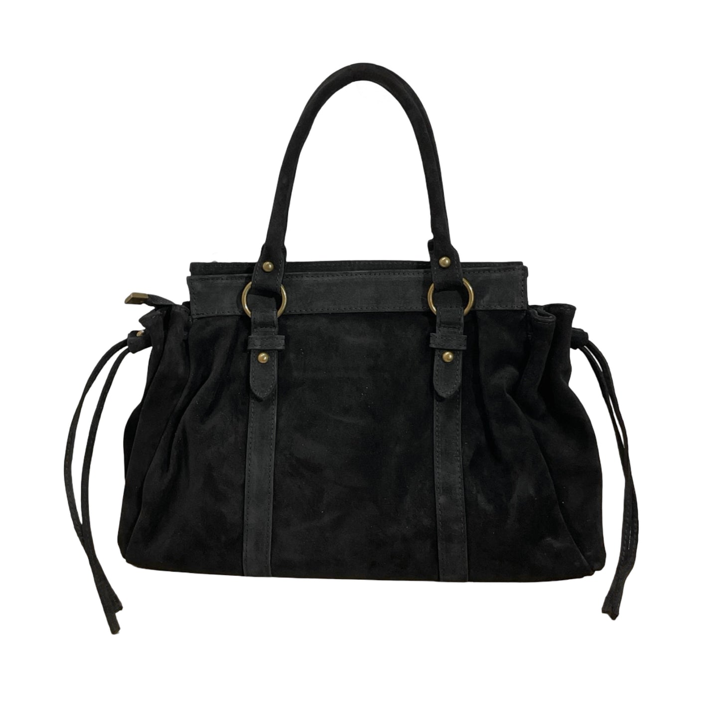 SAC A MAIN CUIR SUEDE GILIA 16 POUCES