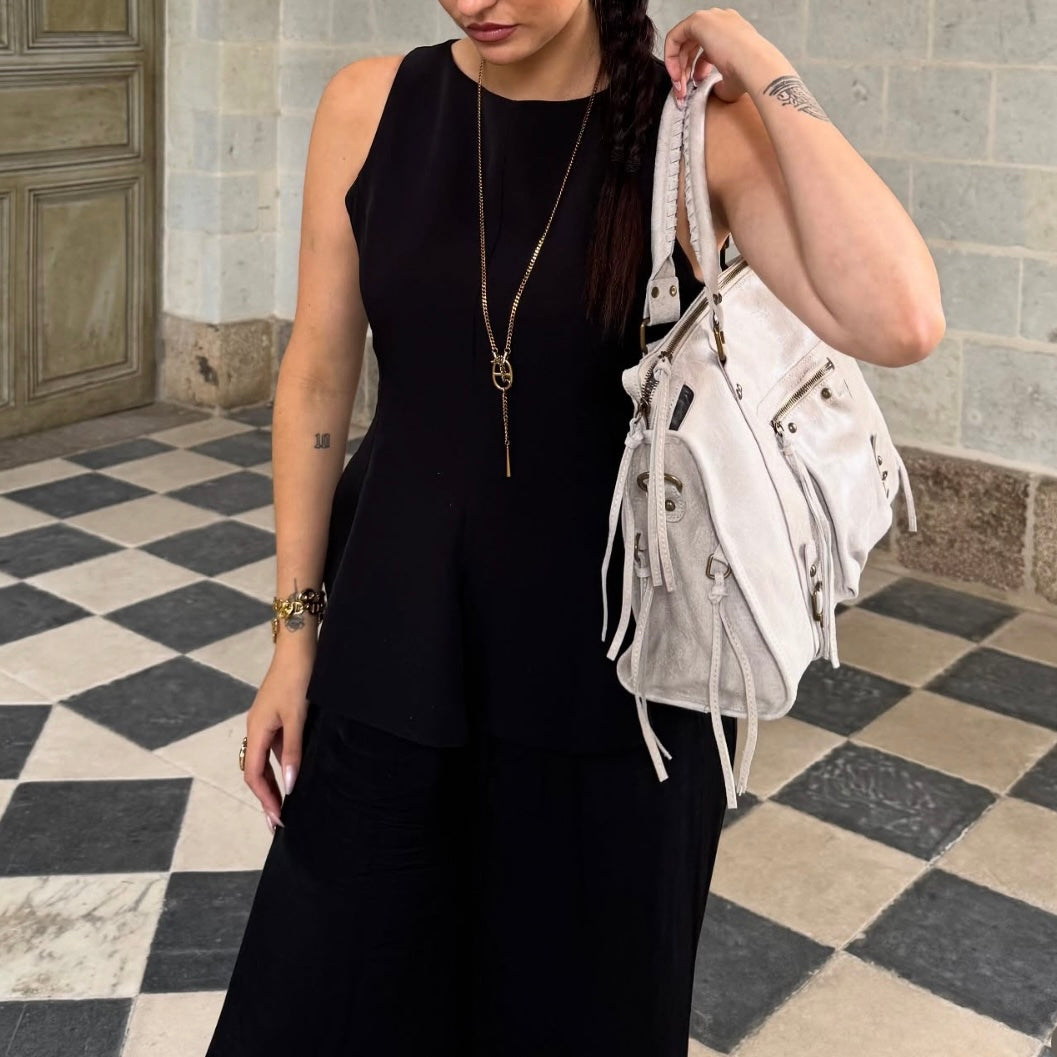 SAC CUIR MATE CAPUCINE L