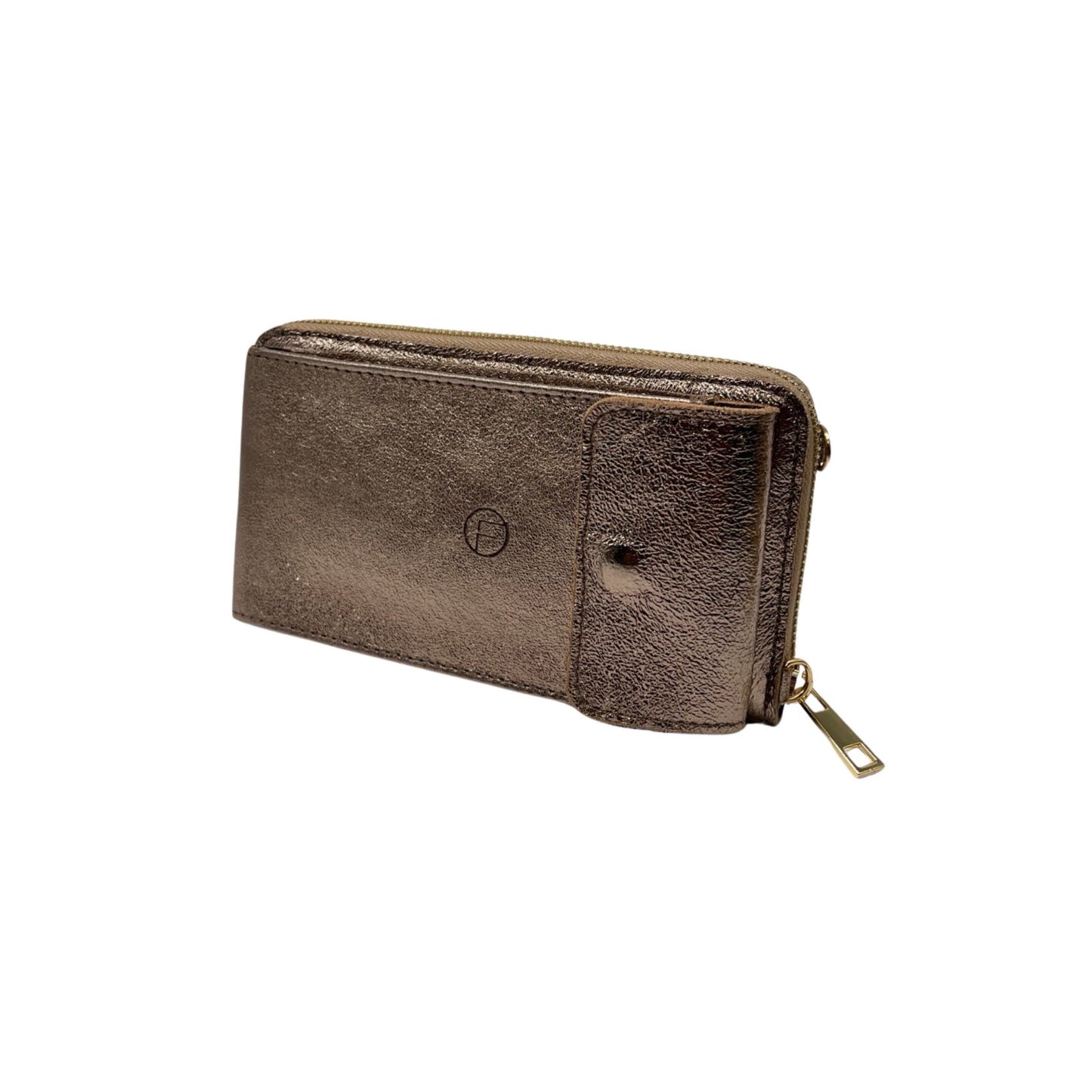 POCHETTE CUIR IRISE VERTICAL