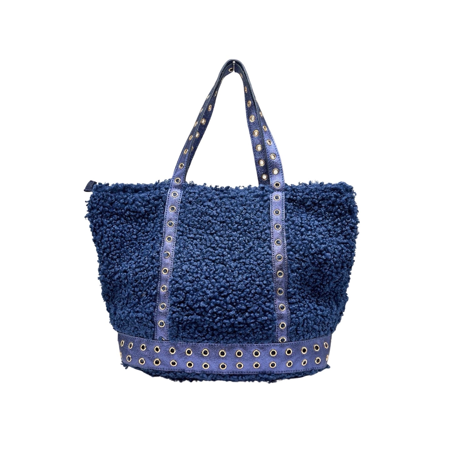 SAC SHOPPING TEXLILE GARNI CUIR