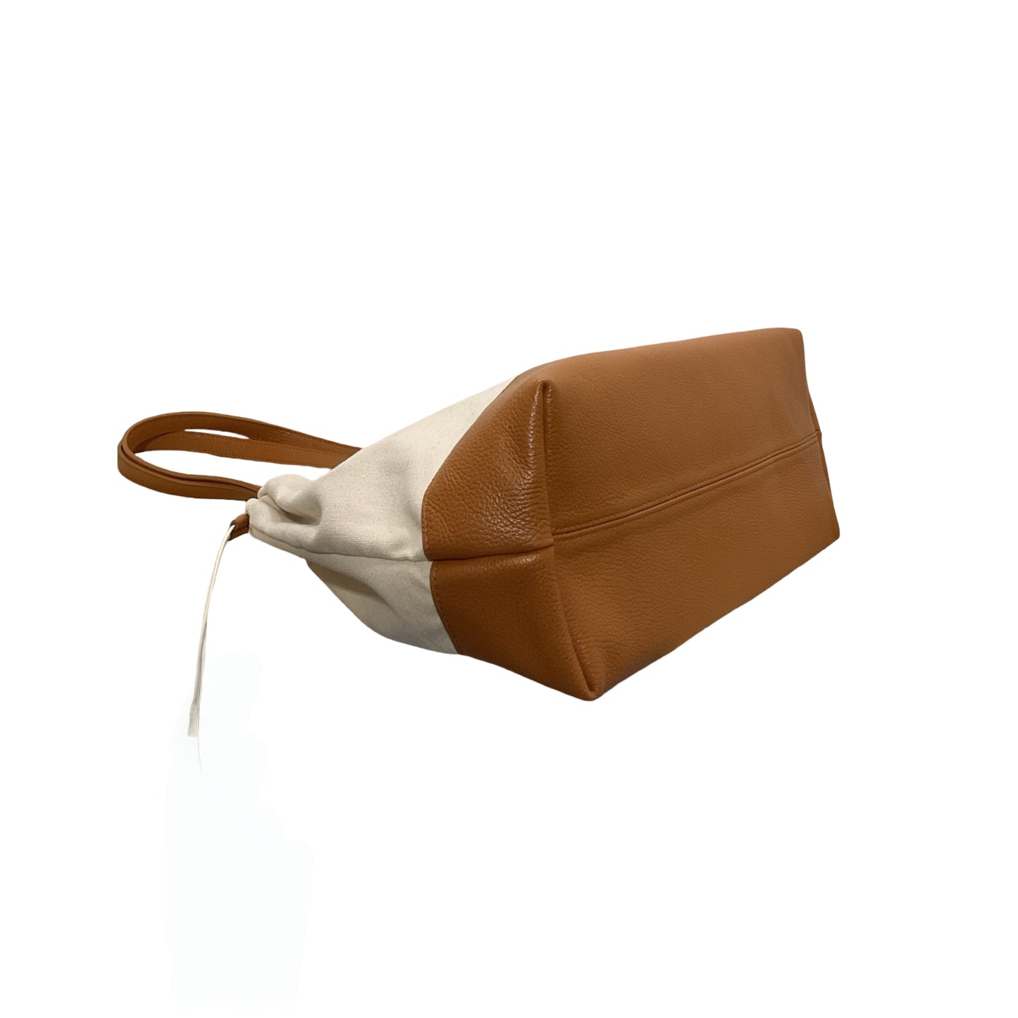 Sac Cabas Toile Garni Cuir Alma