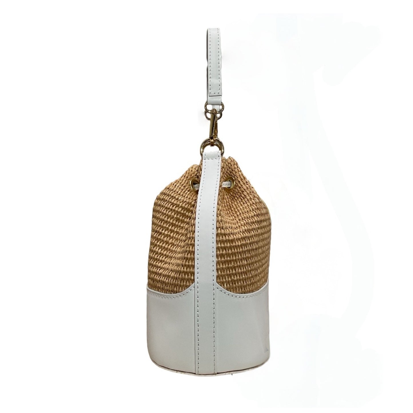 SAC A MAIN BOURSE CUIR RAPHIA GABI