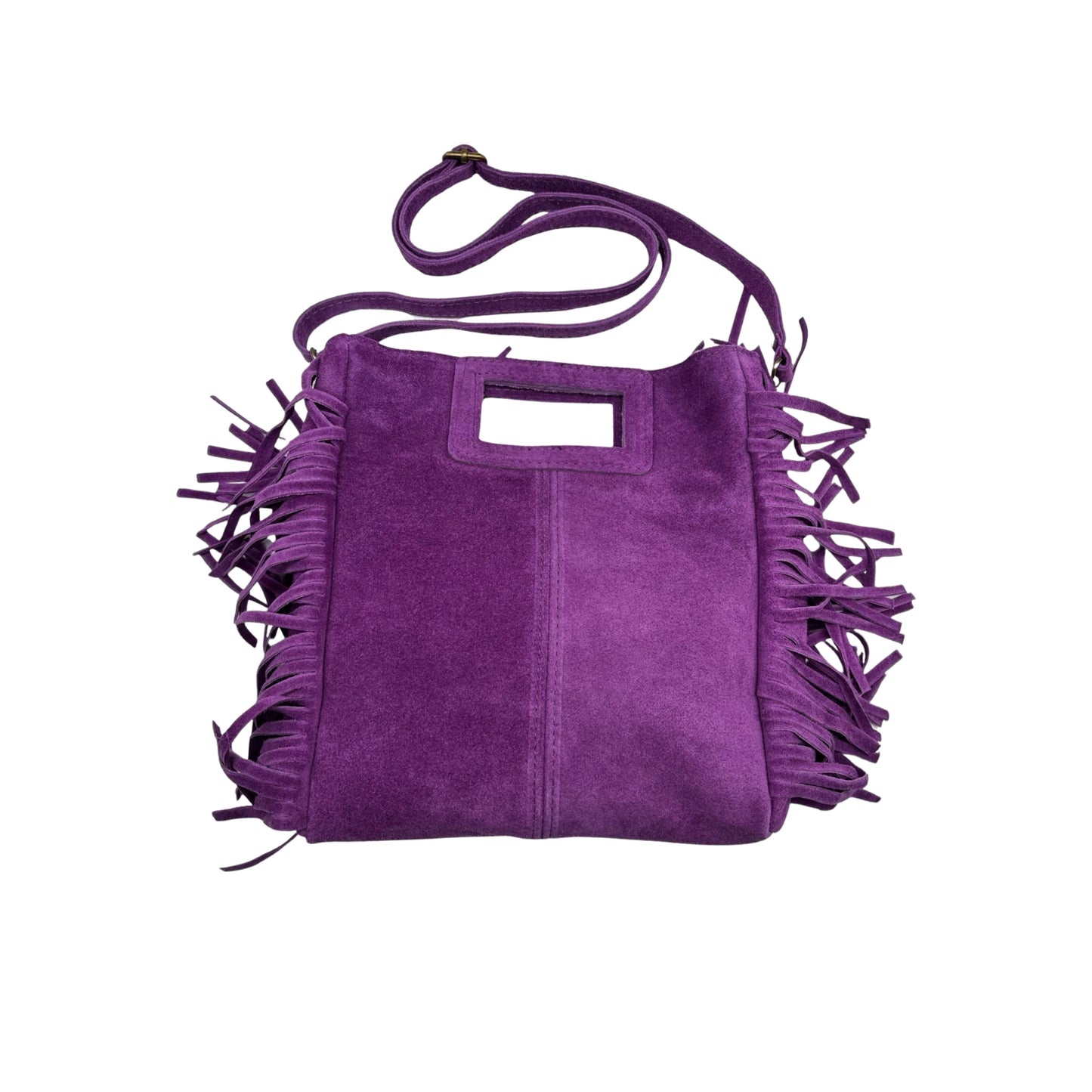 SAC A MAIN CUIR DAIM MARION VIOLET