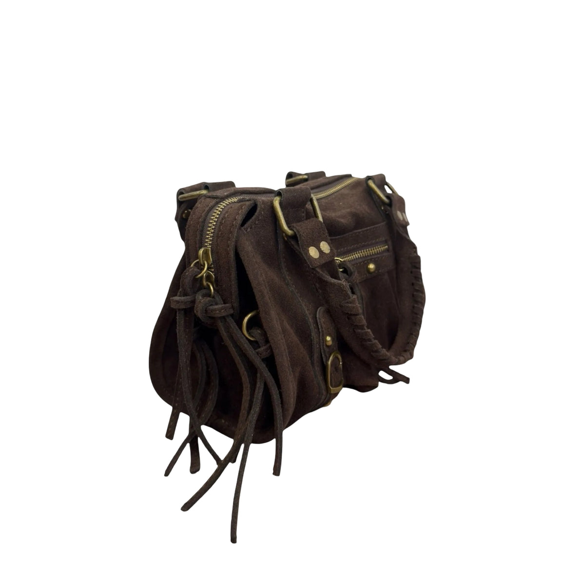 SAC CUIR SUEDE CAPUCINE S