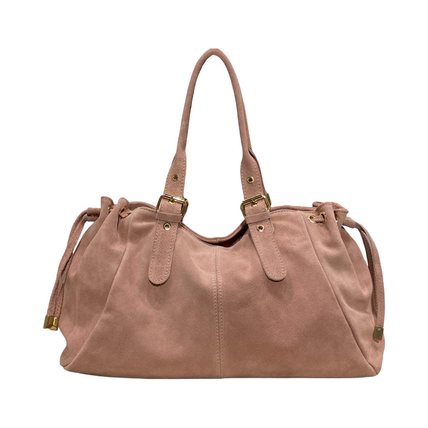 SAC CUIR SUEDE "LACET" LARGE