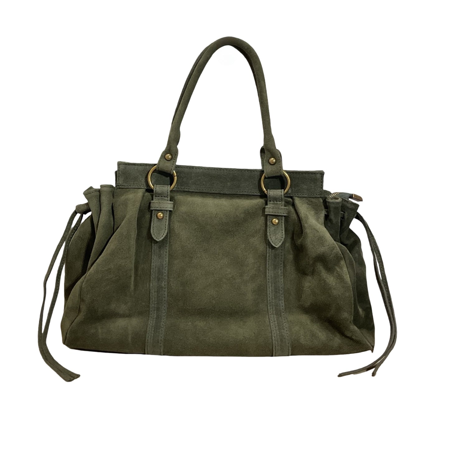 SAC A MAIN CUIR SUEDE GILIA 16 POUCES