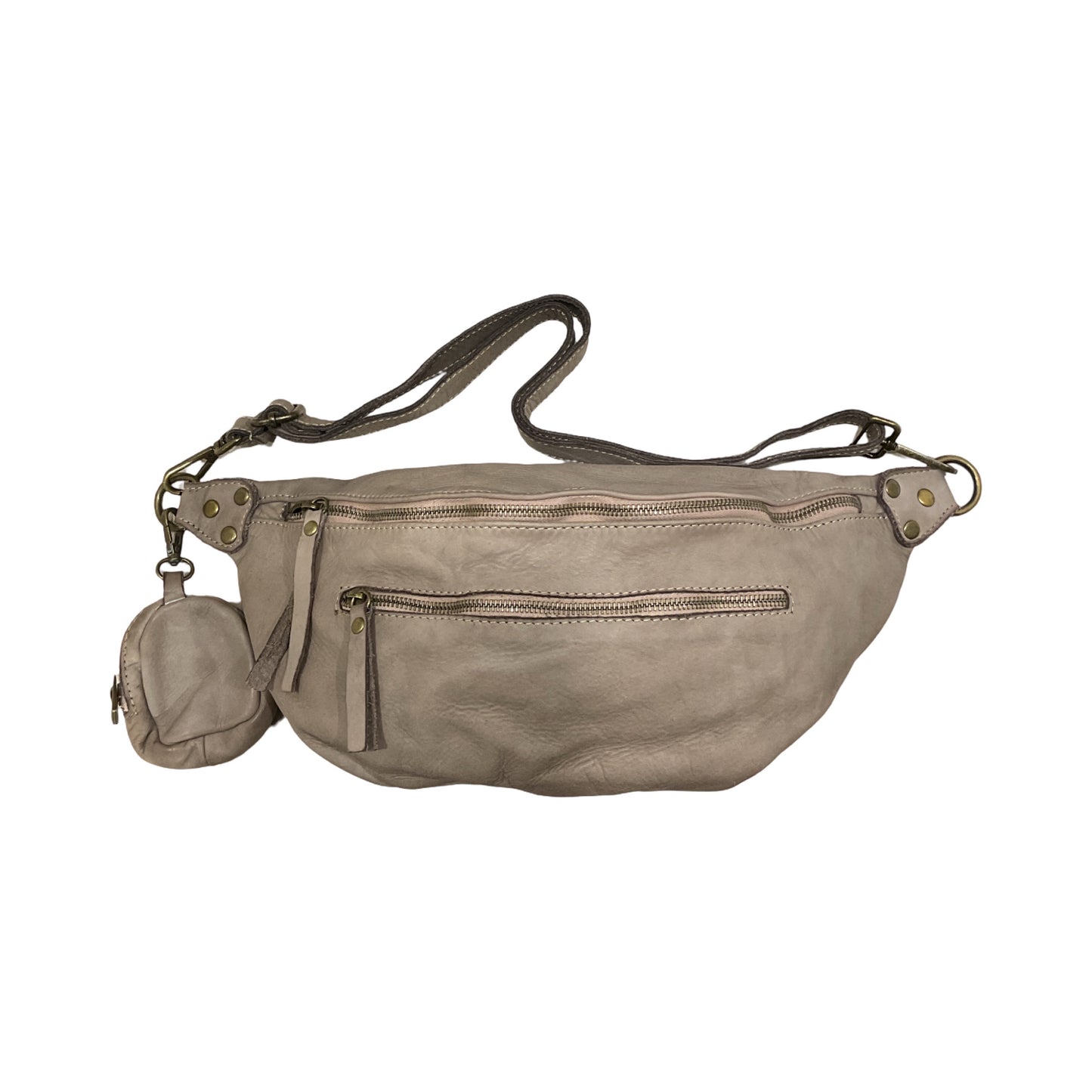 SAC BANANE CUIR WASHED GIULIA