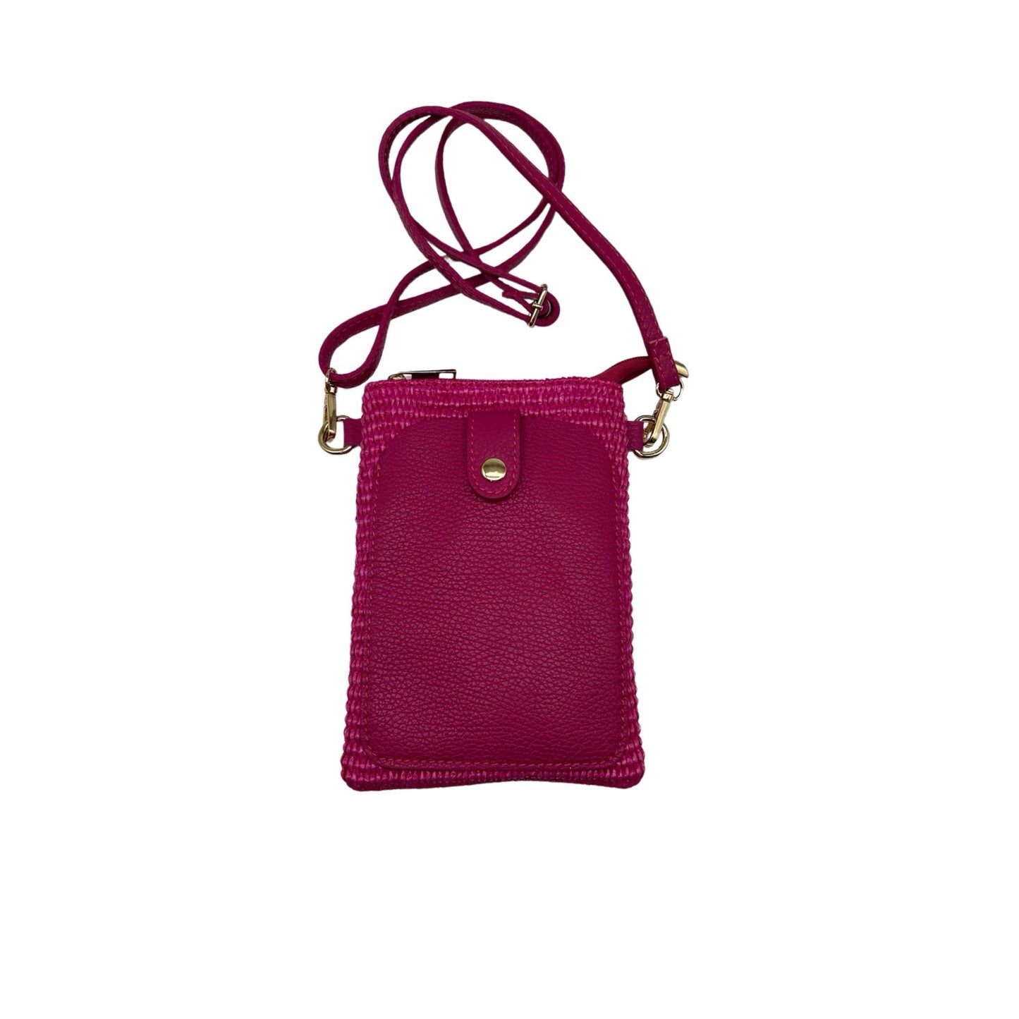 SAC TELEPHONE CUIR GRAINE ALINA TRESSE