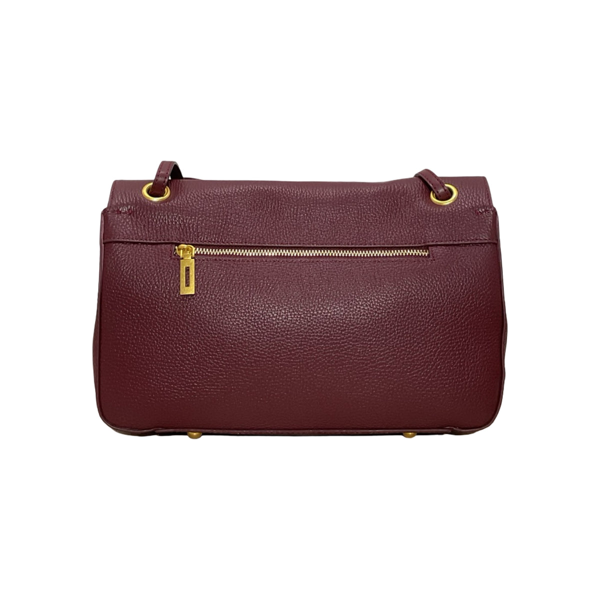 Sac Porté Épaule en Cuir Grainé Apoline