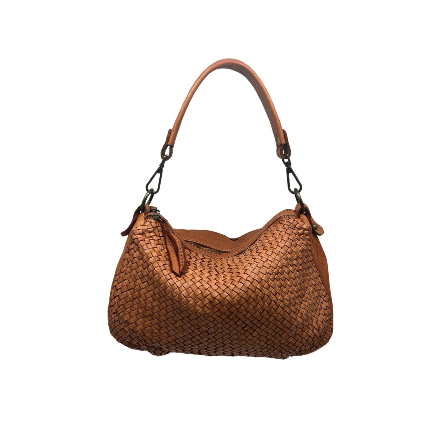 SAC EPAULE CUIR WASHED VINTAGE TERESA