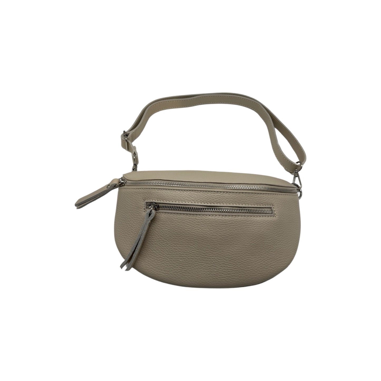 SAC BANANE 2 FERMETURE CUIR GRAINE 30CM