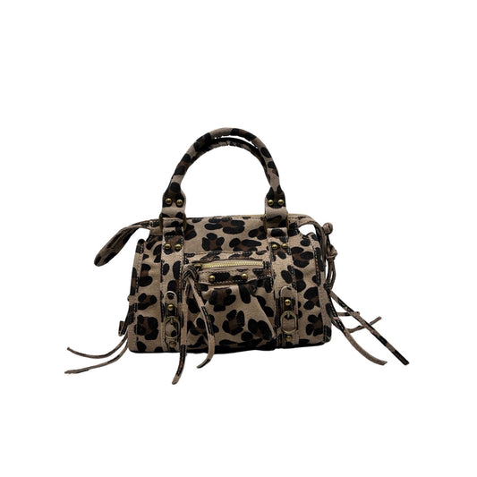 SAC CUIR LEOPARD CAPUCINE  SMALLG