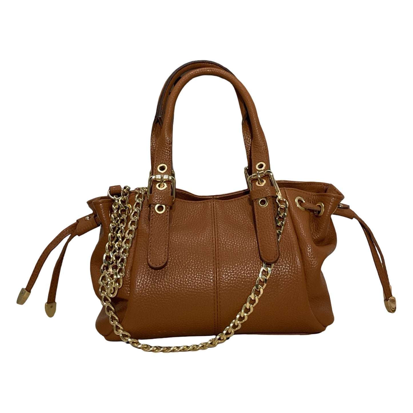 SAC CUIR GRAINÉ LACET MINI