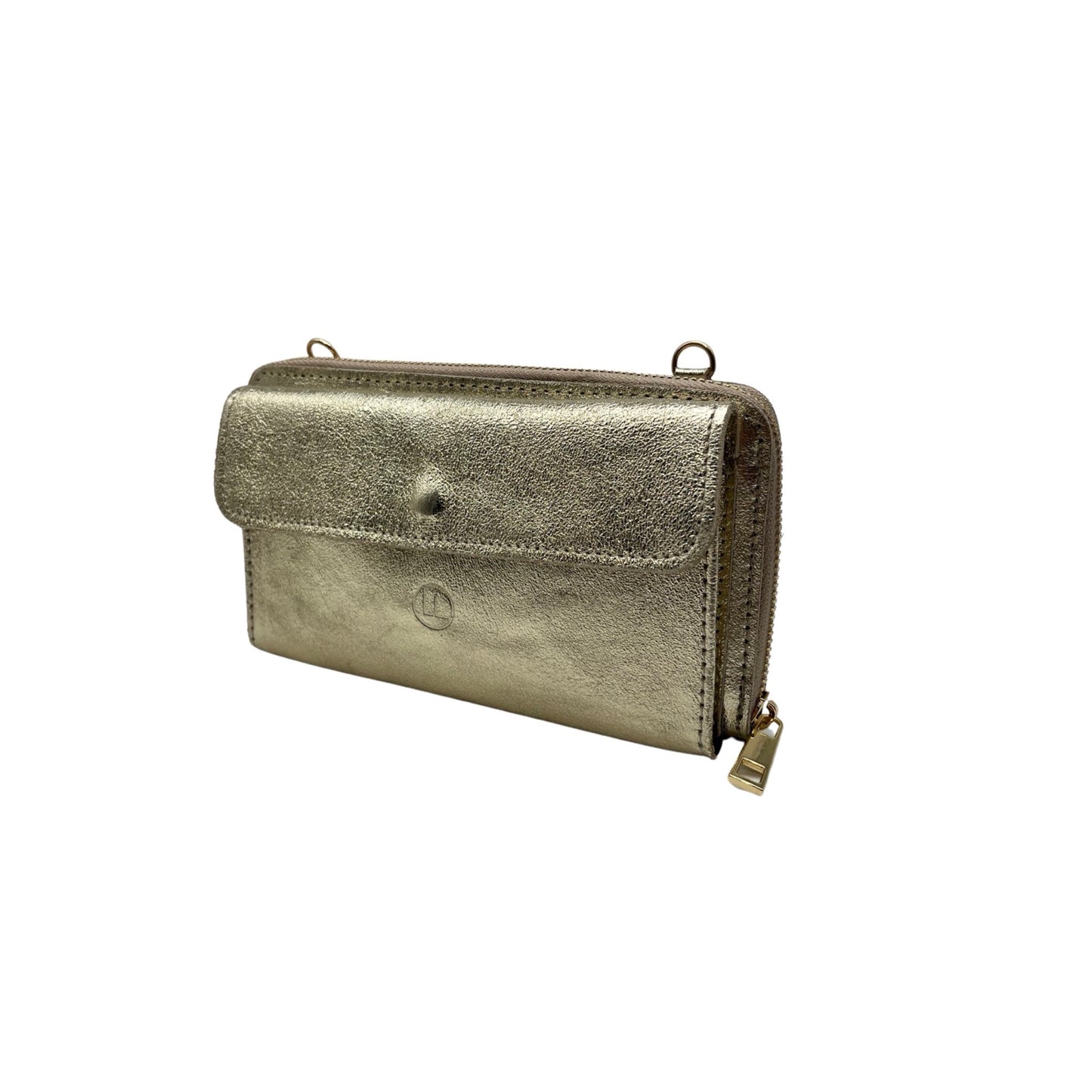 POCHETTE CUIR IRISE HORIZONTAL