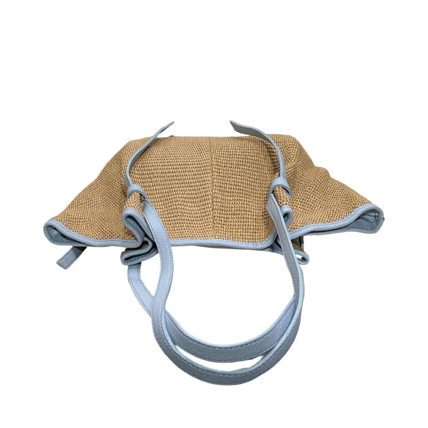 Sac Cuir Raphia Medium Shopping