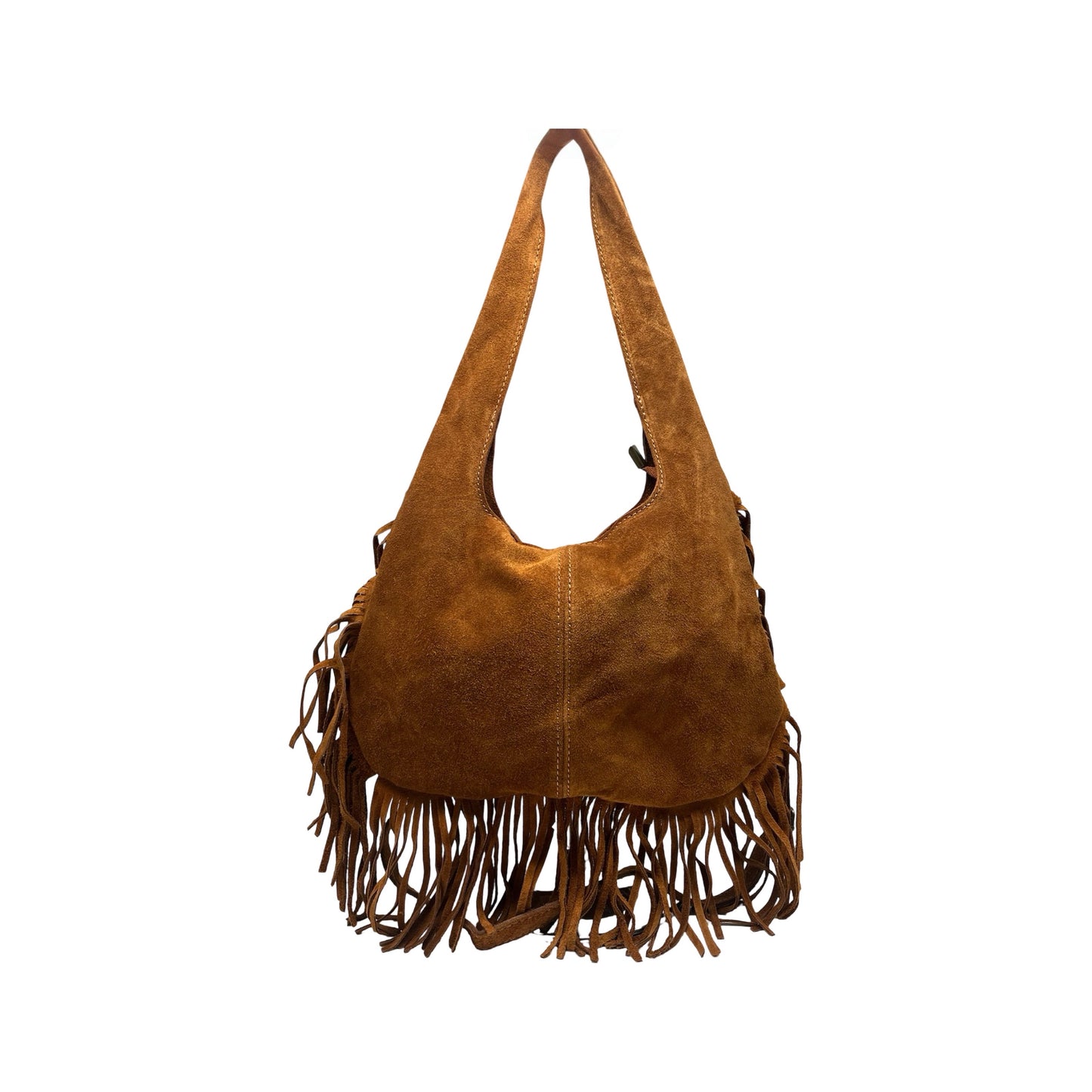SAC CUIR SUEDE FRANGE PAULEA
