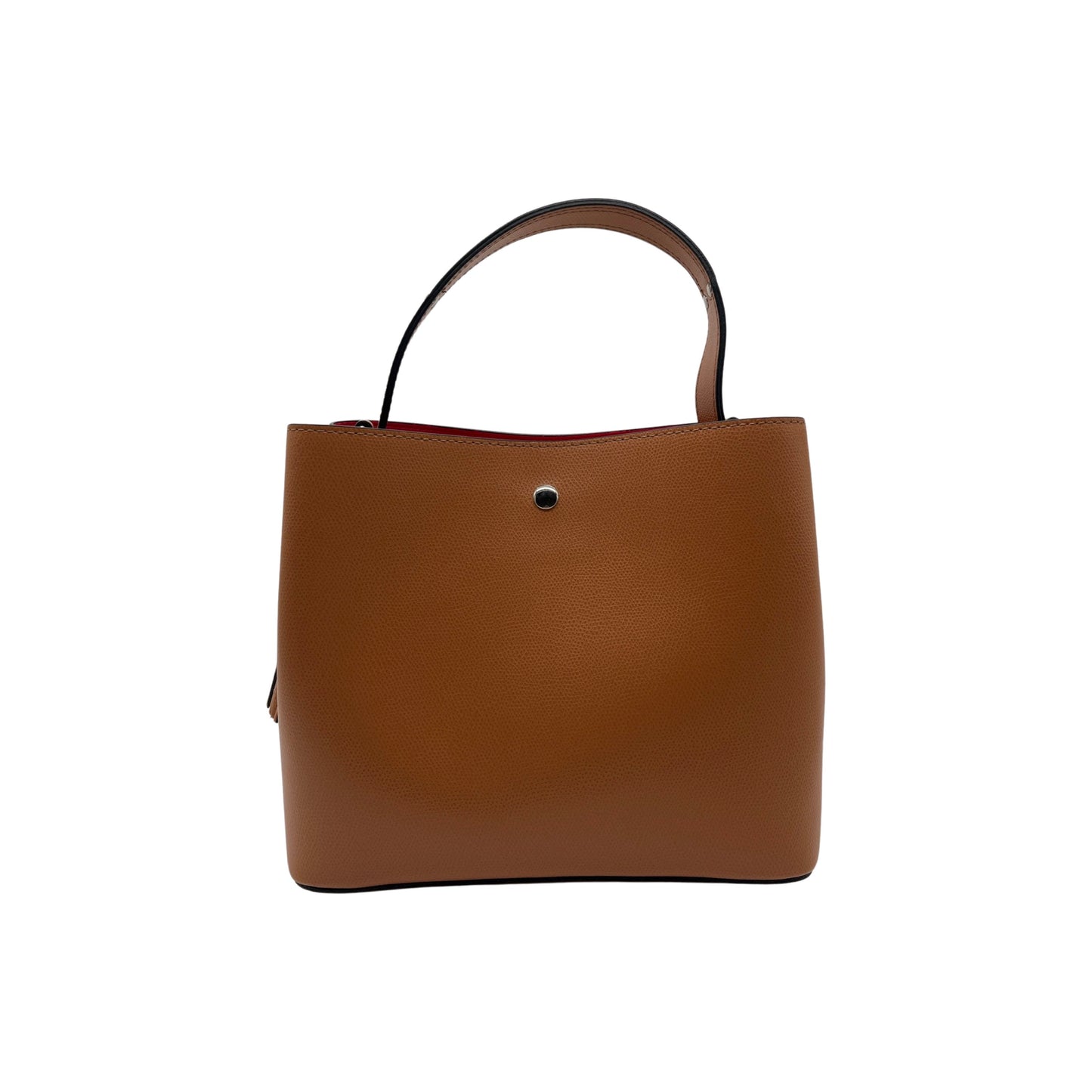 SESAME ELOISE LEATHER BUCKET BAG CAMEL