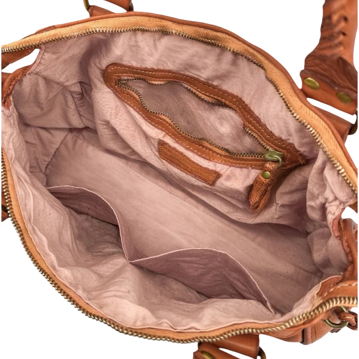 SAC CUIR VINTAGE CAPUCINE L