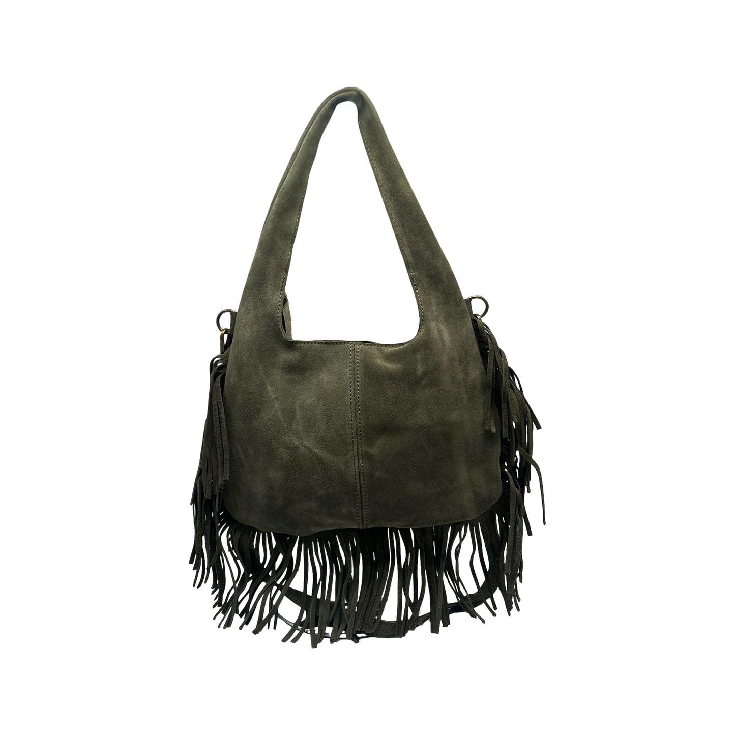 SAC CUIR SUEDE FRANGE PAULEA