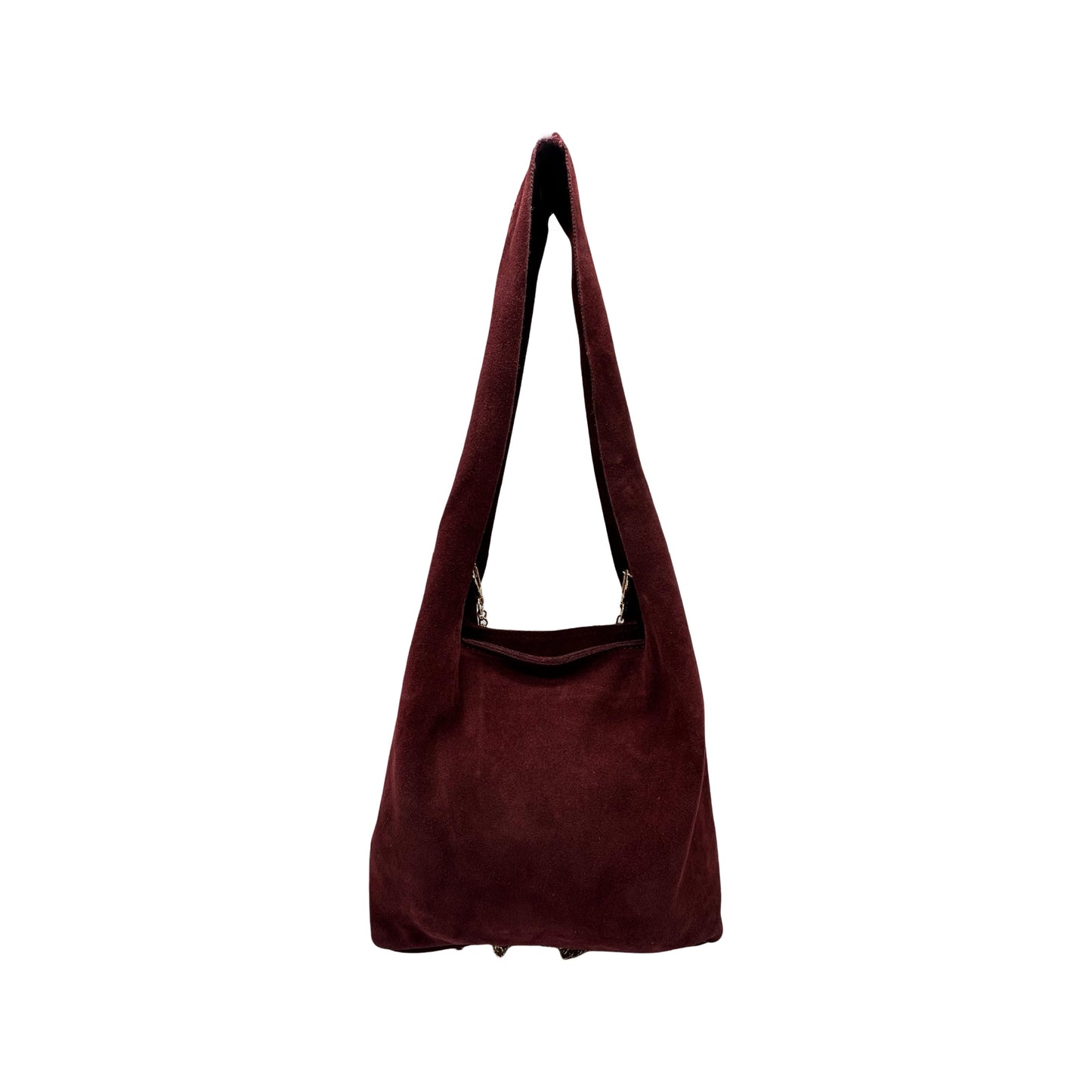 SAC A MAIN EN CUIR CLOUTÉ OR - MODÈLE "ALEXA"