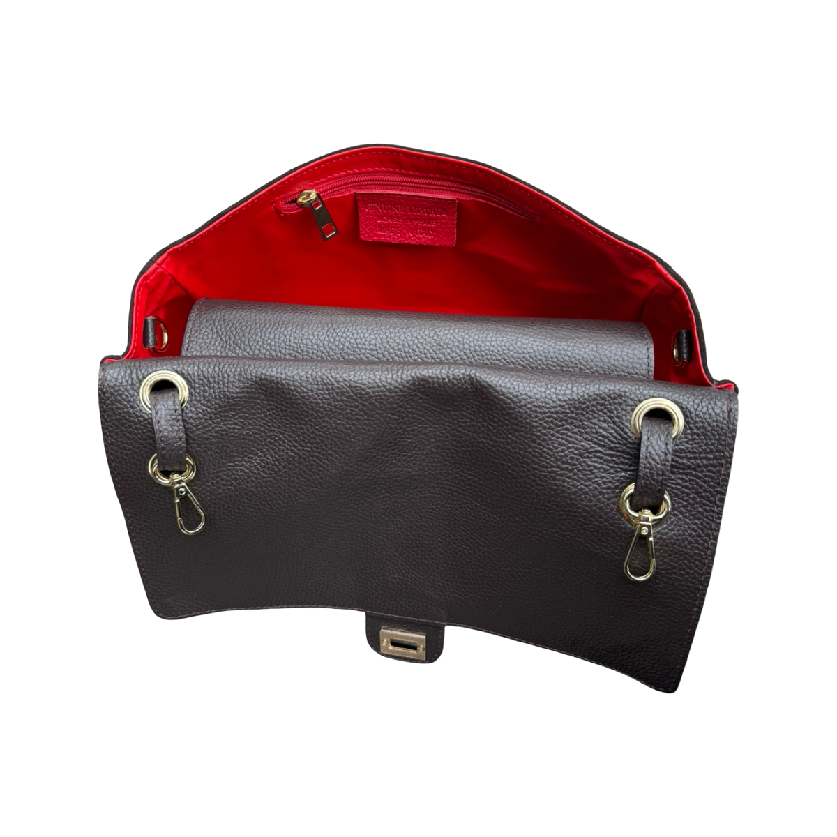 Sac porté épaule en cuir grainé aura L